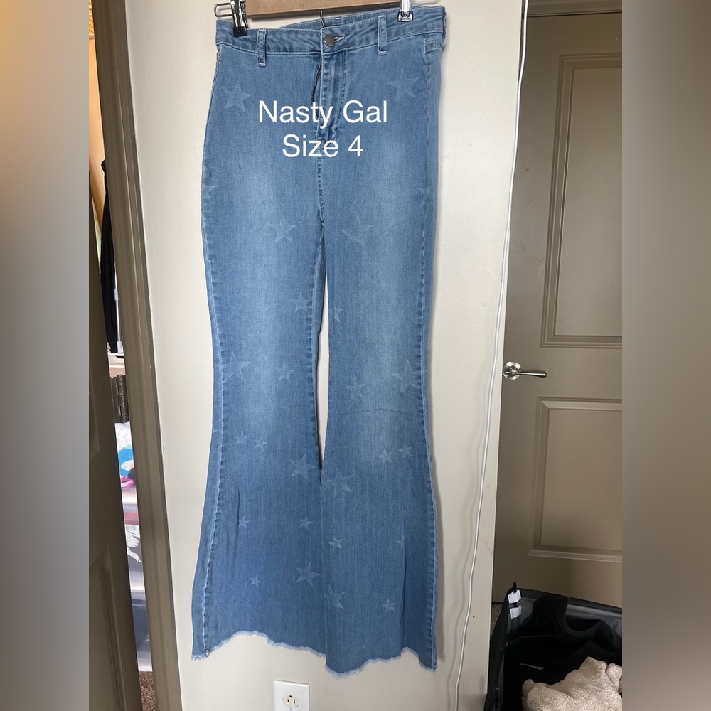 Flare jeans from nasty gal never worn